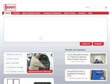 Tablet Screenshot of ipsenusa.com